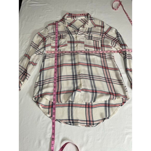 Women's Size Medium Olivia Grey Flannel Shirt - Picture 4 of 5